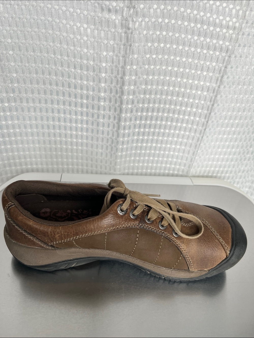 KEEN Presidio Cascade Shitake Leather Comfort Shoes Womens 9 Brown Lace Up - Picture 11 of 11